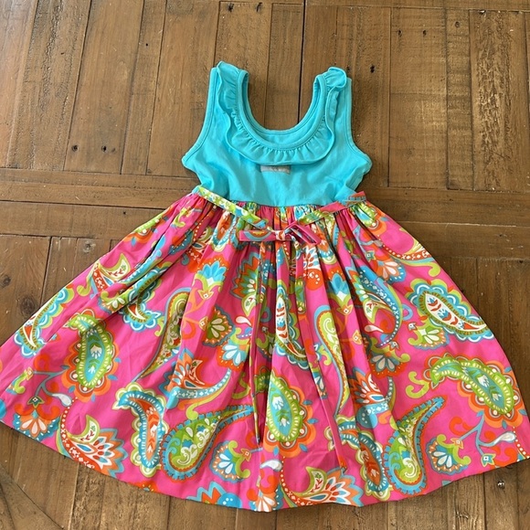 Eleanor rose bright paisley dress - Picture 5 of 6